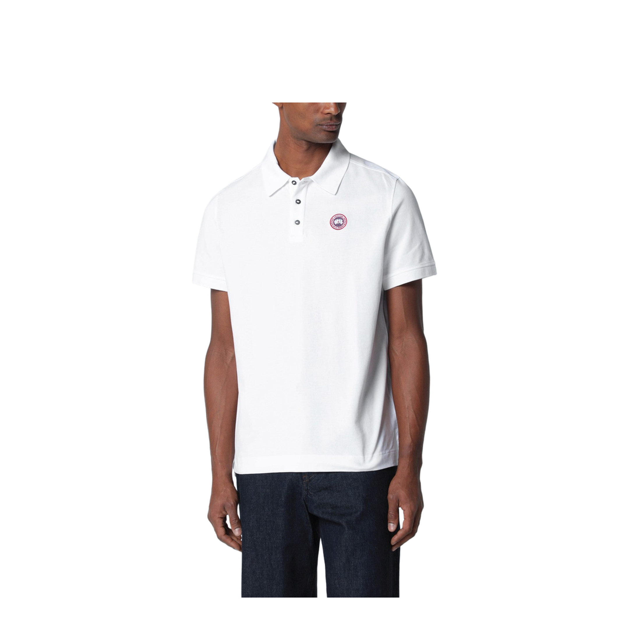 MAYFEYR - Canada Goose - White Polo With Patch Logo - 1600MCO9025