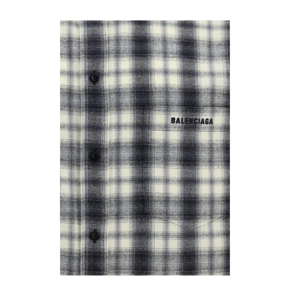 MAYFEYR - Balenciaga - Checked Cotton Flannel Shirt - A001ZSTUM33