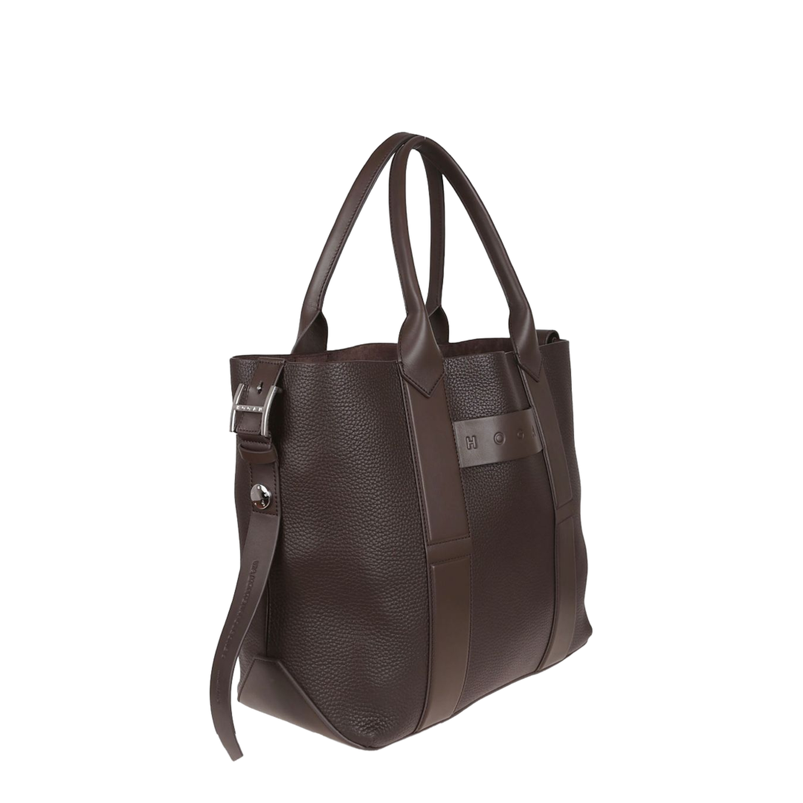 Script Shopping Bag Medium Brown