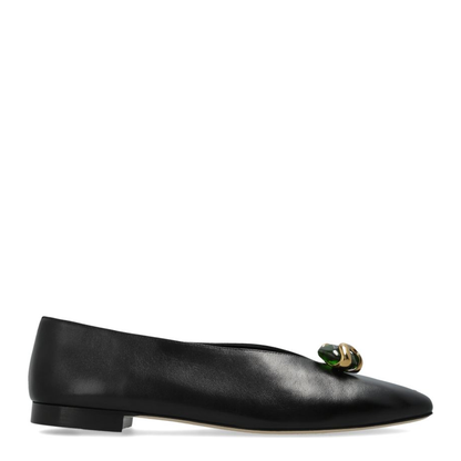 MAYFEYR - Jimmy Choo - Flat Shoes Black - MARGOTFLATEPFBLACK/CLOVER
