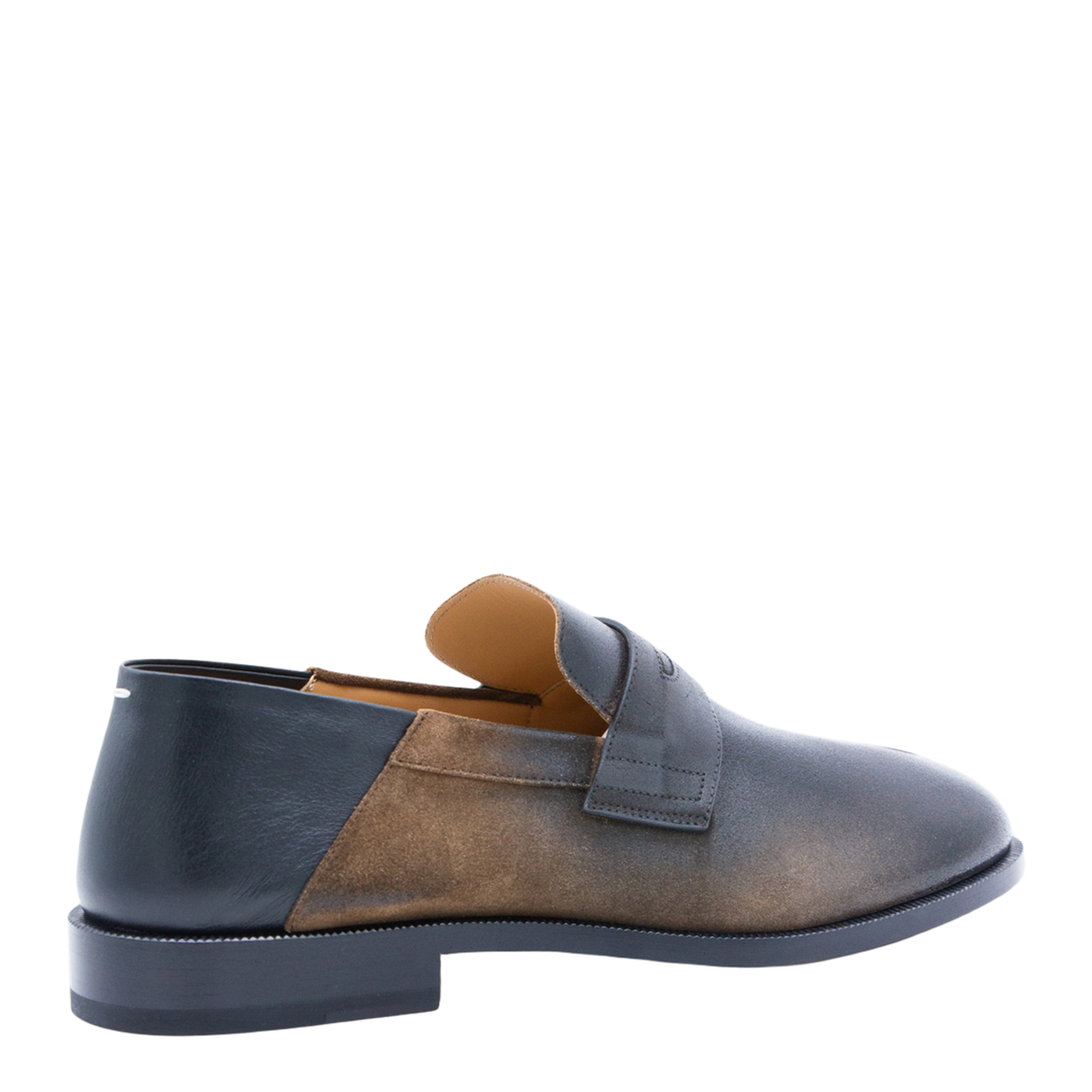 Tabi City loafers in suede with laminated treatment