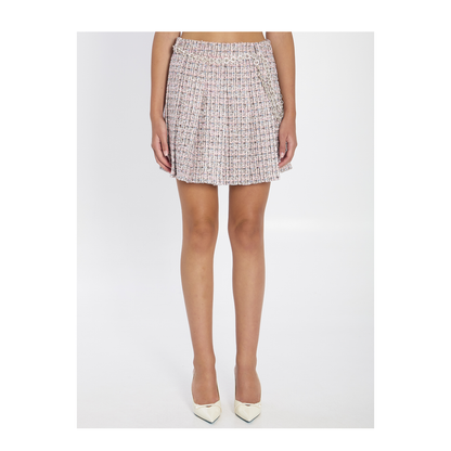 MAYFEYR - Self Portrait - Pleated Skirt With Belt - AW25048SKAPINK