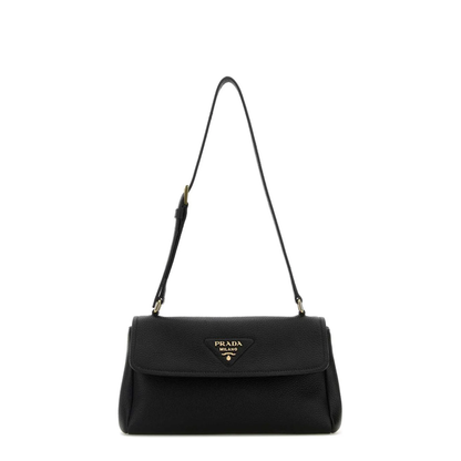 Black Small Leather Shoulder Bag