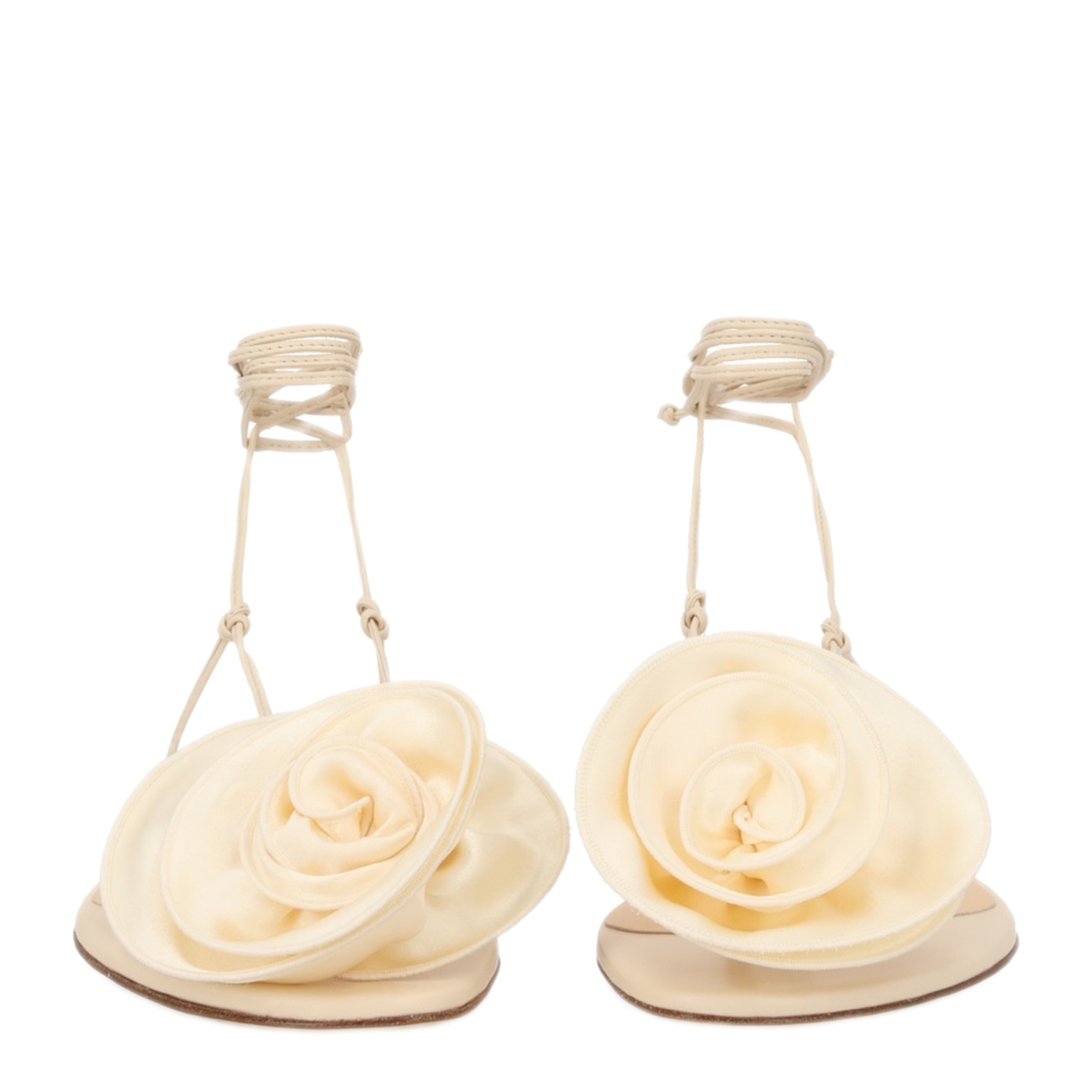 MAYFEYR - Magda Butrym - Sandal With Silk Flower - 520523CREAM