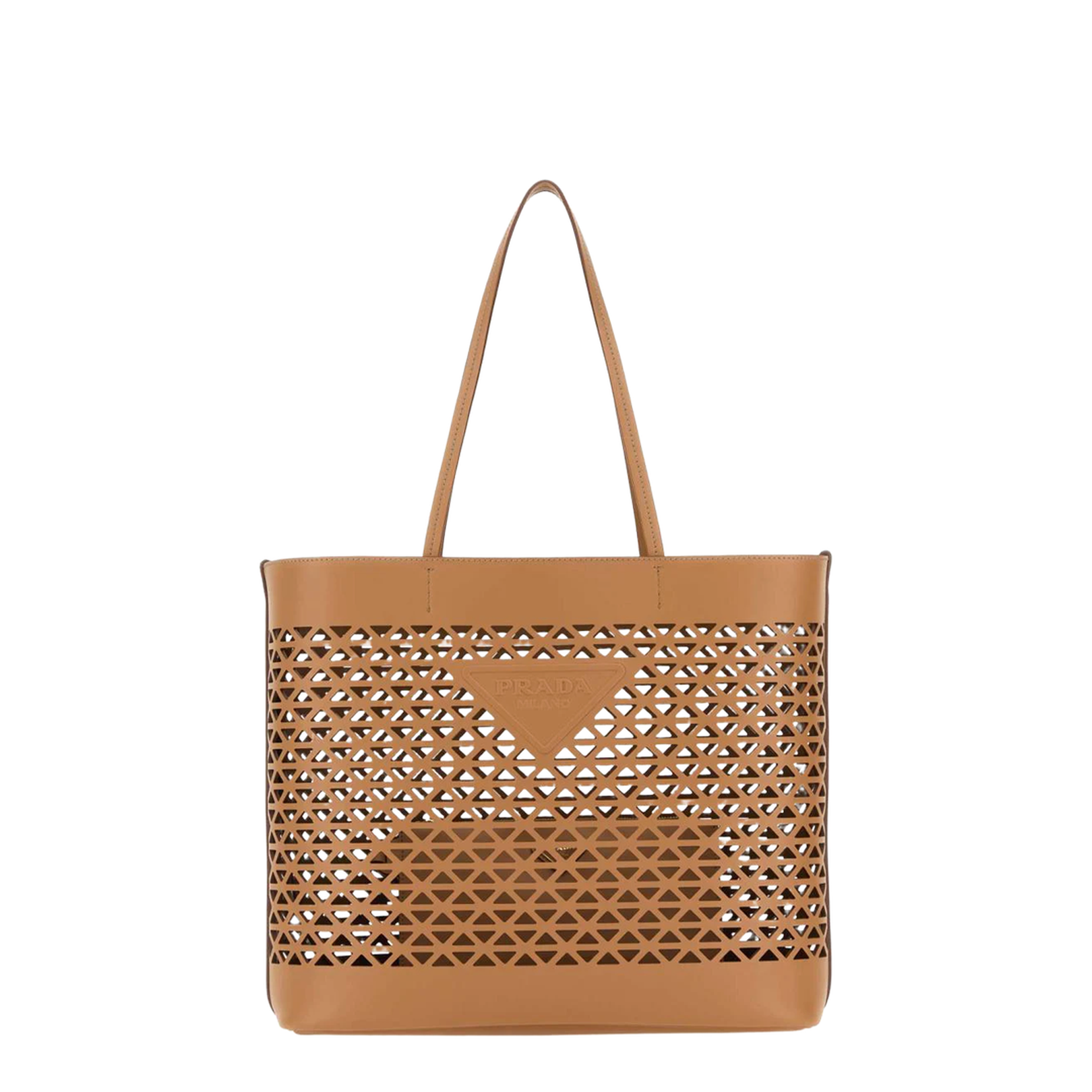 Sand Leather Shopping Bag