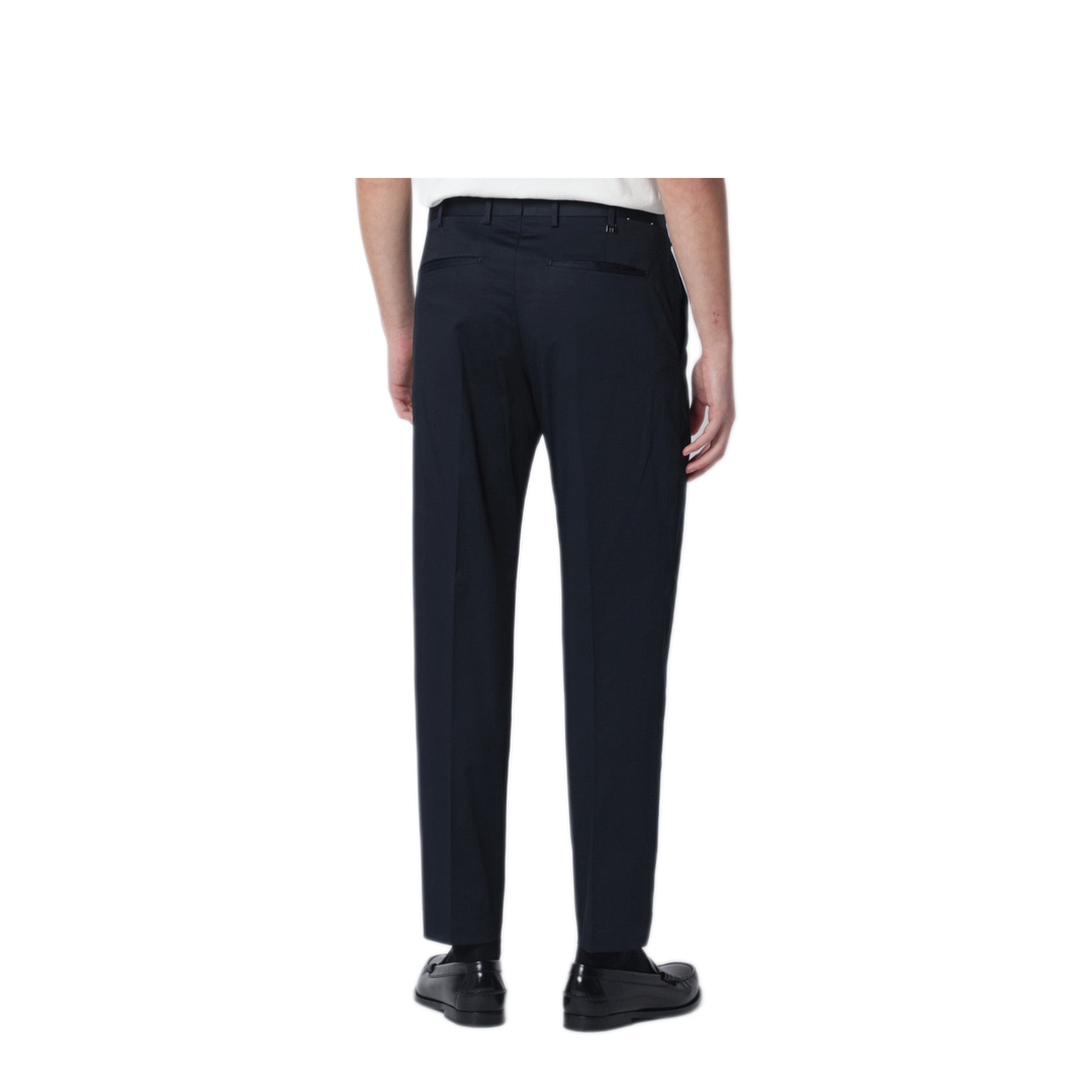 MAYFEYR - PT Torino - Blue Cotton Blend Trousers - CORSZ1Z00FWDNU680360