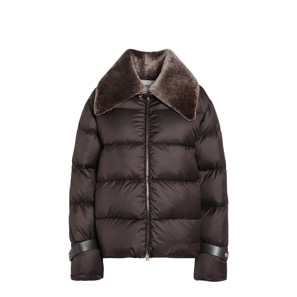 MAYFEYR - Fendi - Down Jacket Technical Fabric Brown - FAN212AT8VF1T6H