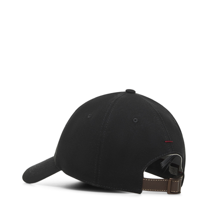 Embroidered Logo Baseball Cap Black