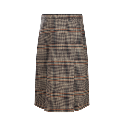 Wool and Cashmere Midi Skirt