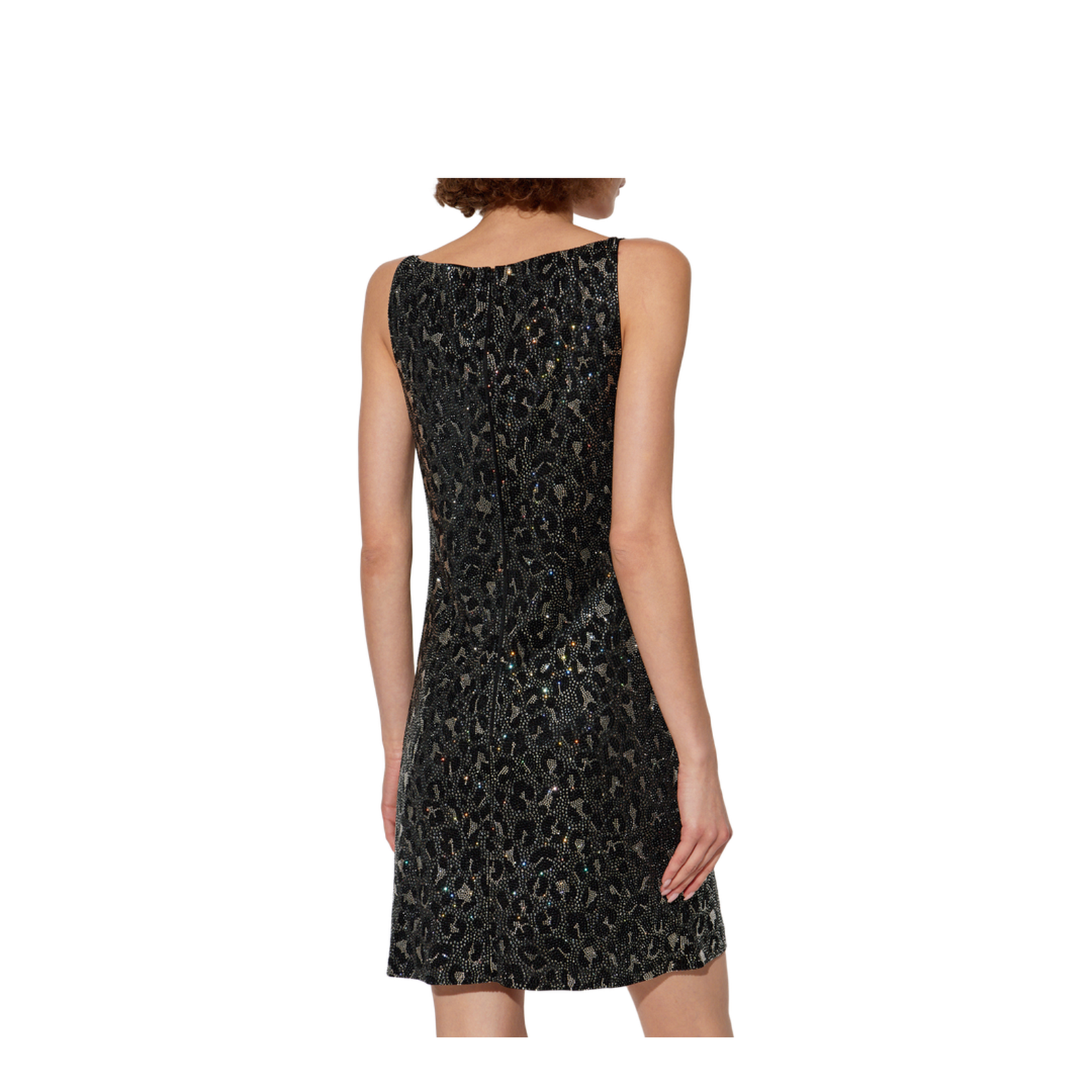 Short Dress with Leopard Print