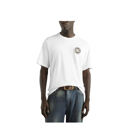 MAYFEYR - Dolce & Gabbana - Cotton T-Shirt With Patch - G8PN9ZG7PZF