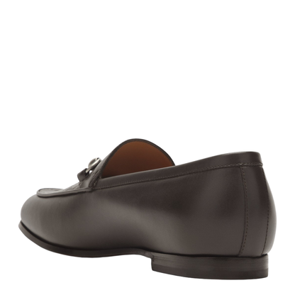 Brown Leather Moccasin with a Buckle