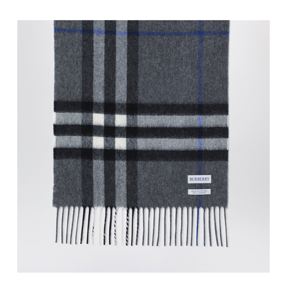 MAYFEYR - Burberry - Check Cashmere Scarf In Marlborough Grey - 8112642110106C3384