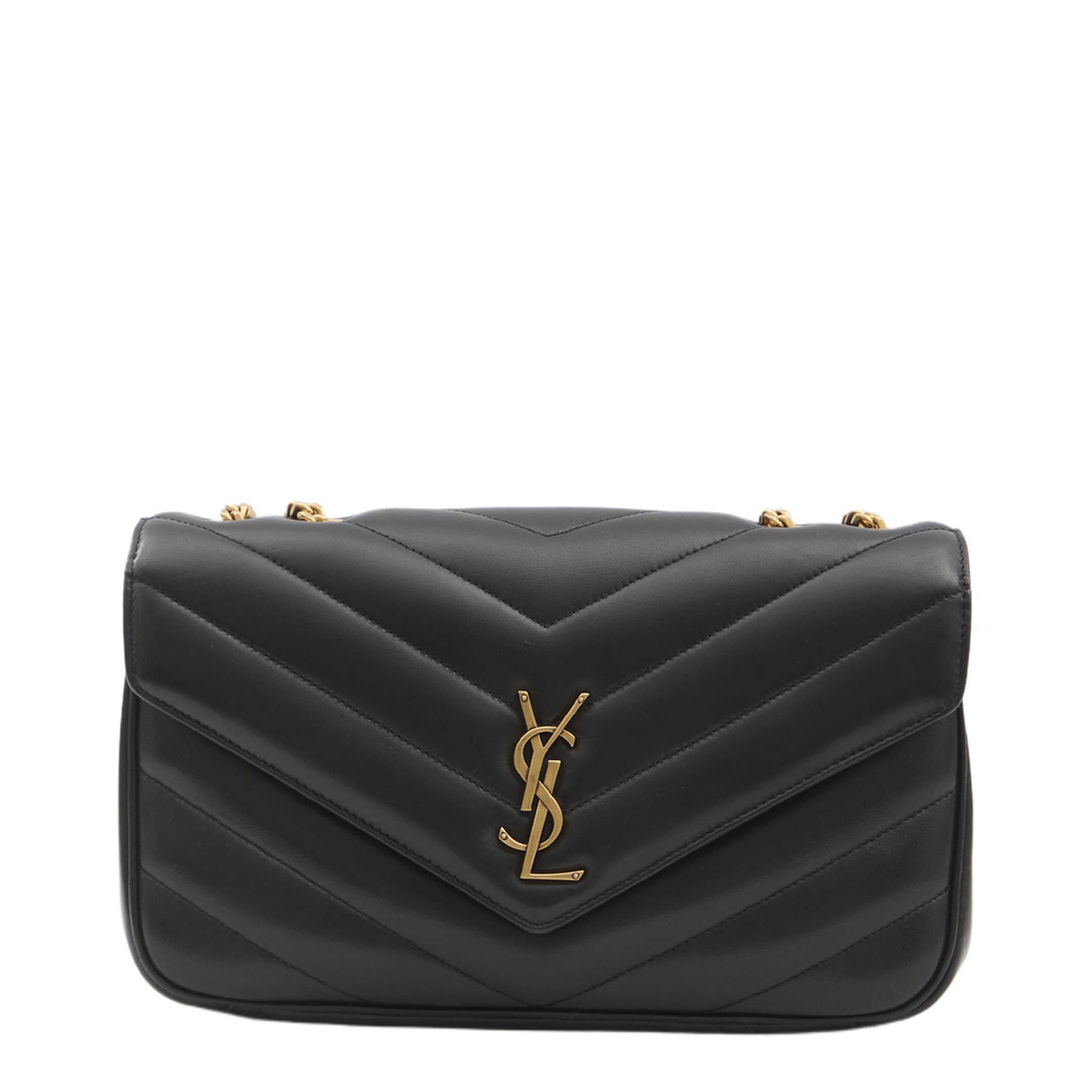 LOULOU Matelassé Lambskin Medium Shoulder Bags - Black