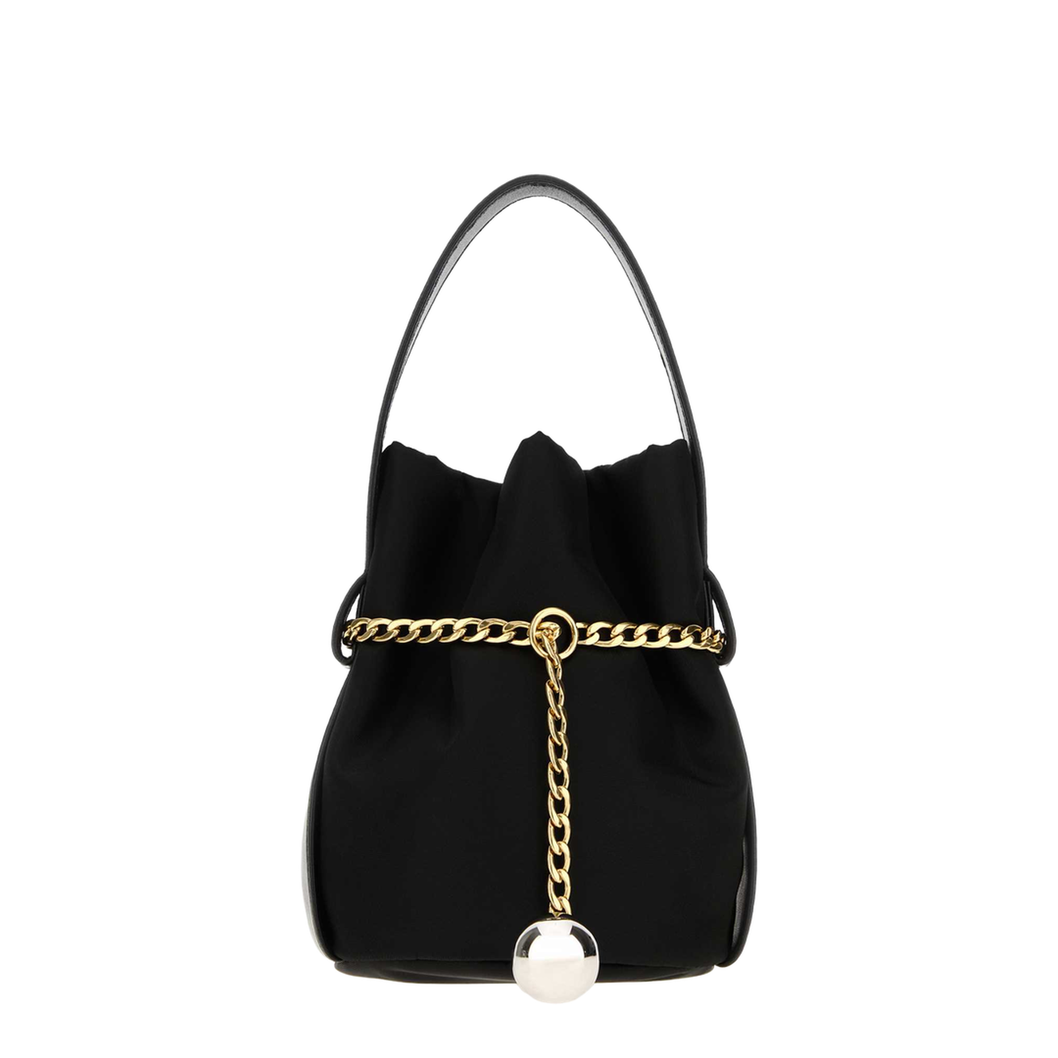 Black Petit Sac Noir Re-nylon And Nappa Leather Mini