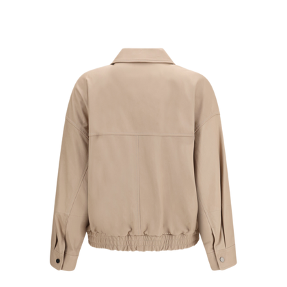 MAYFEYR - Brunello Cucinelli - Glossy Nappa Jacket With Monili - MPPAH7661