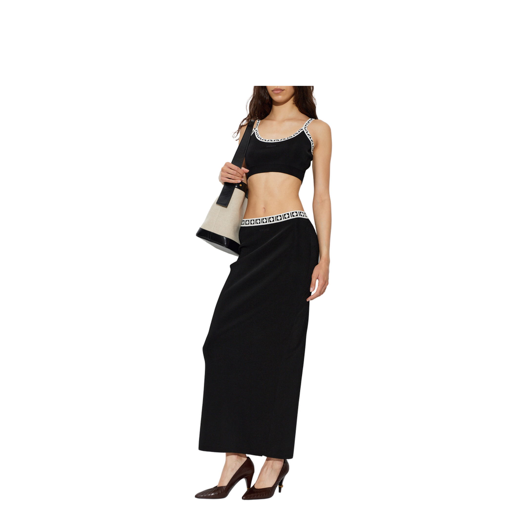 MAYFEYR - Versace - Skirt With Back Slit - 10253551A183571B000