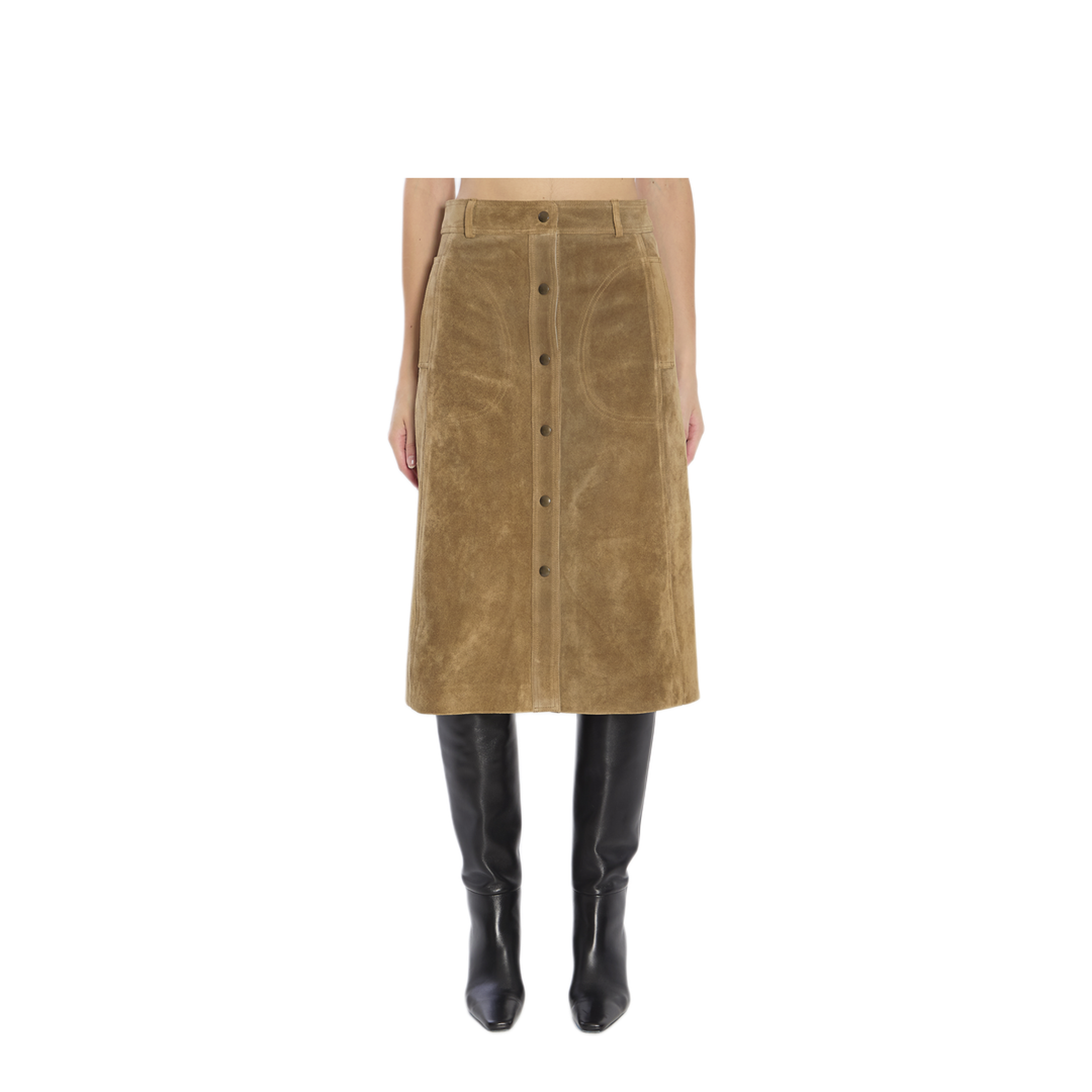 MAYFEYR - Arma - Elen Suede Skirt - 008L256072OLIVE