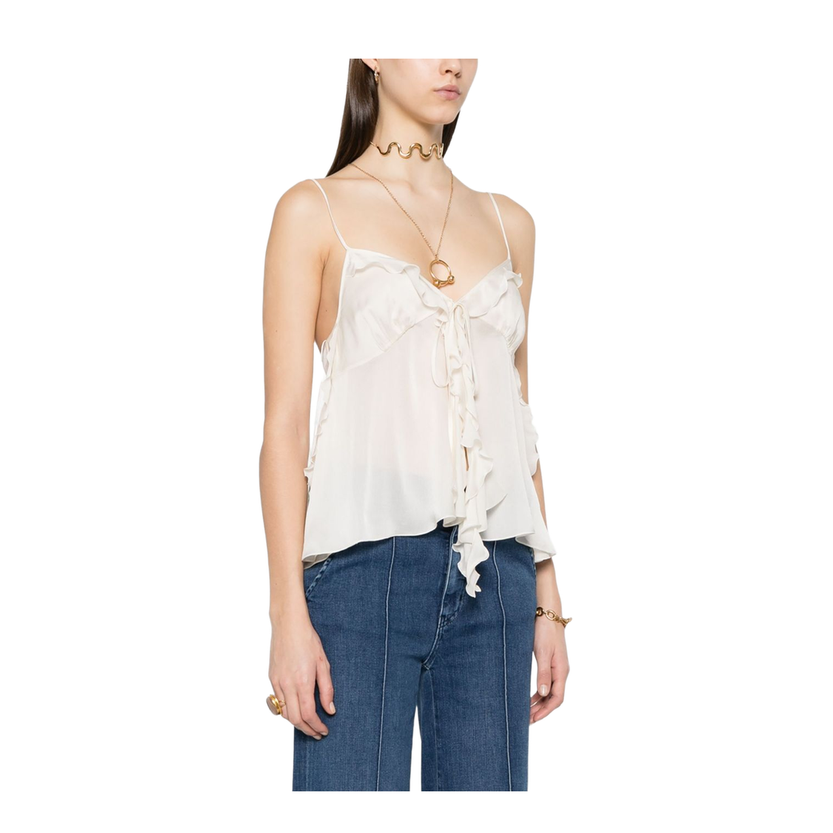 Chloè White Silk Blouse