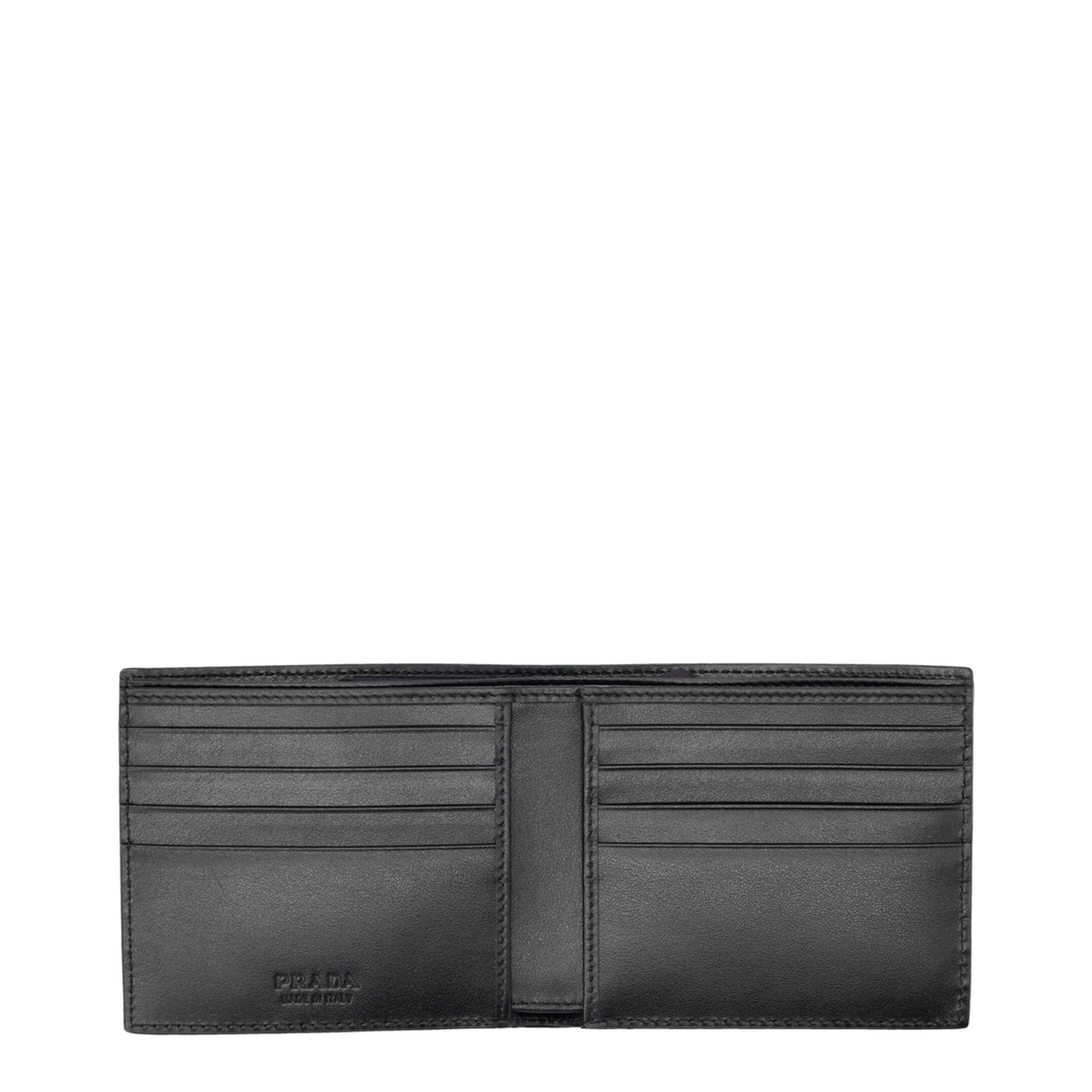 Grained Leather Billfold Wallet