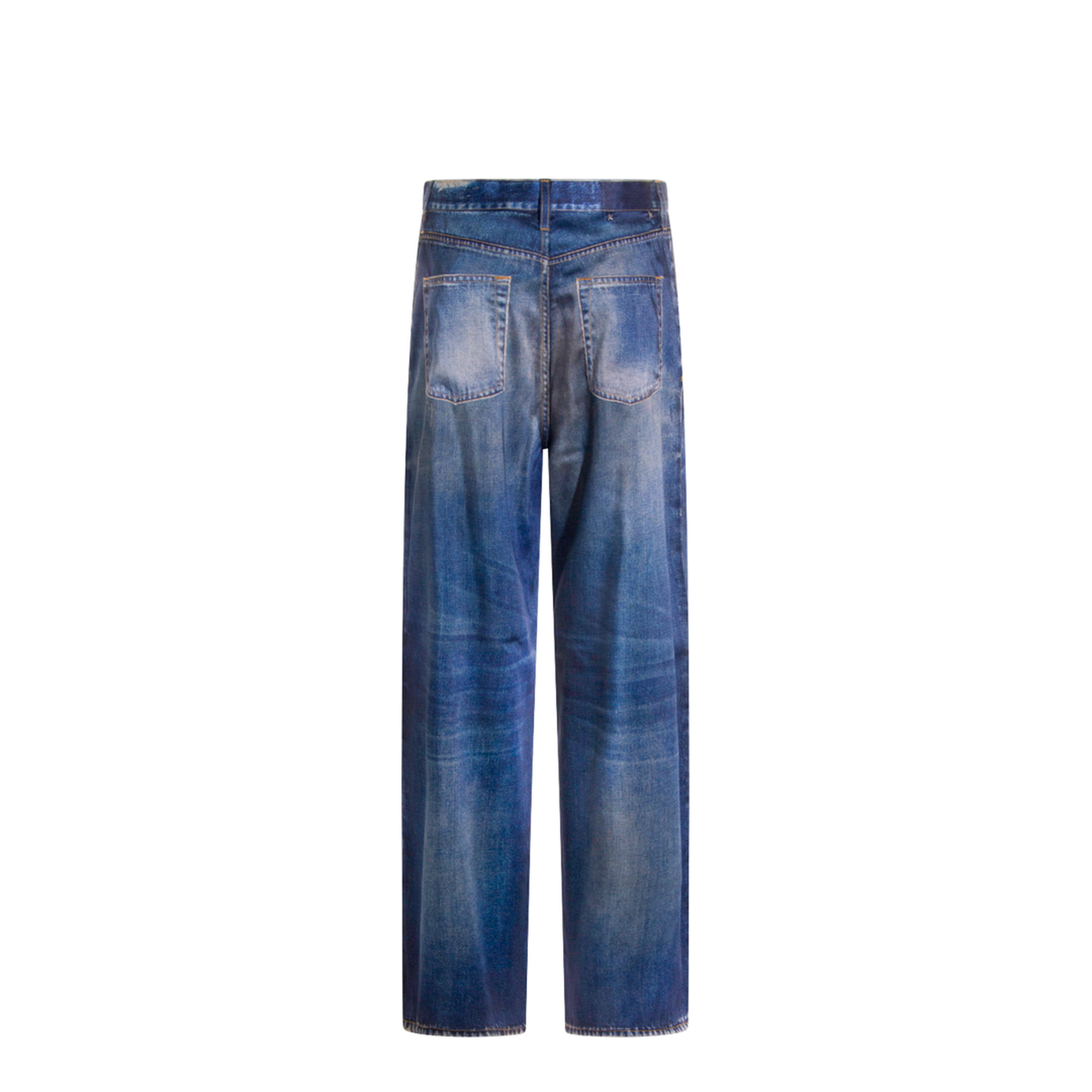 Printed Pants Jeans Effect