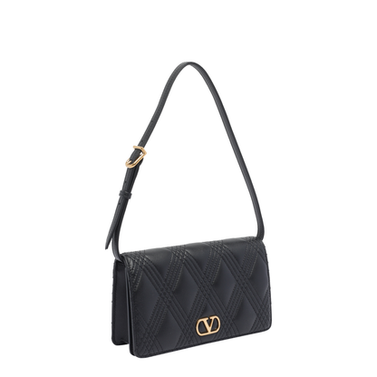 Black Mini Logo Shoulder Bag