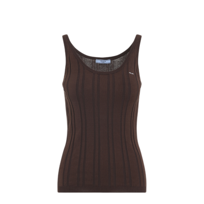 MAYFEYR - Prada - Ribbed Knit Tank Top - P29C31SOOO17WKF0005