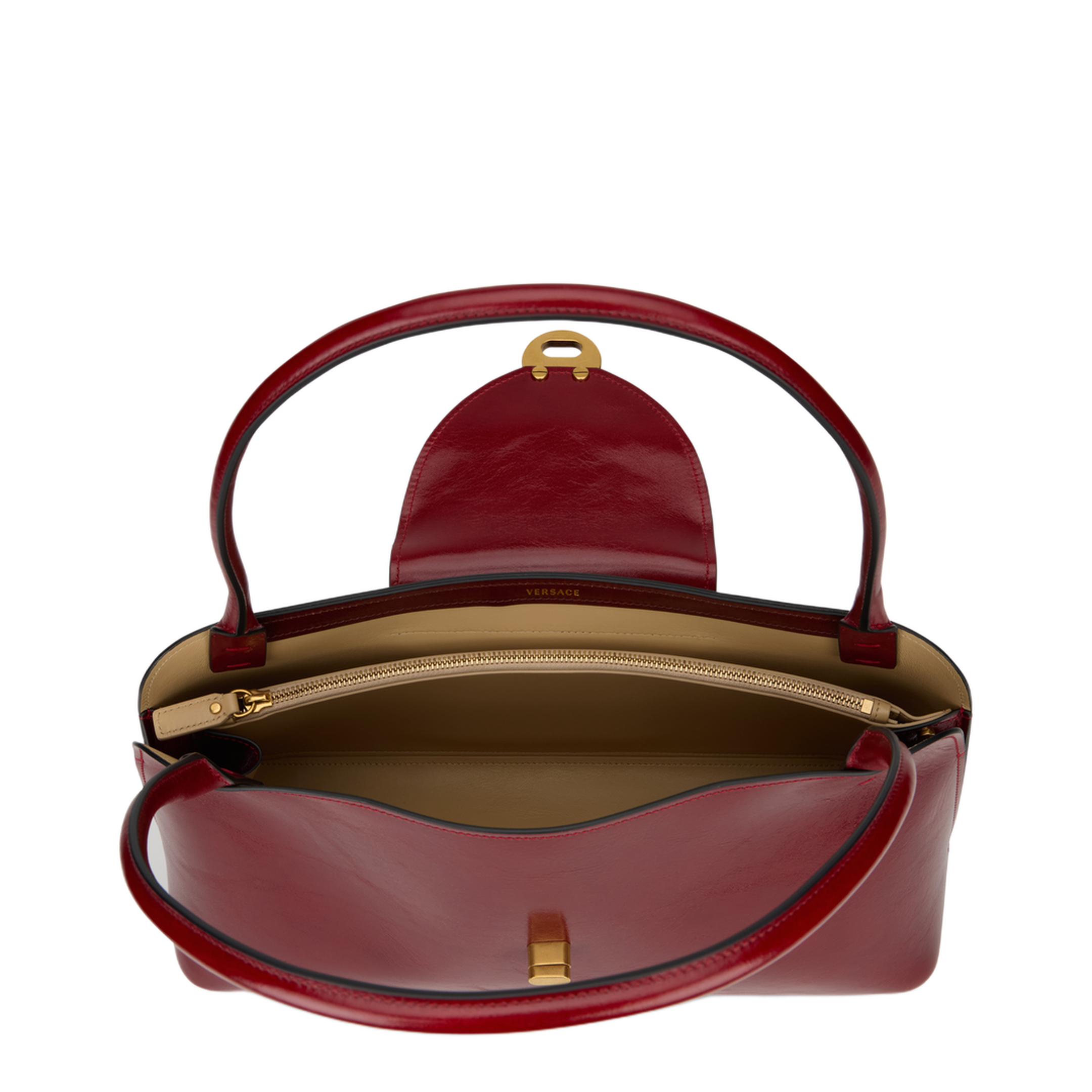 MAYFEYR - Versace - Bosa Shoulder Vivian Medium In Glossy Leather - 10234561A174281RE5J