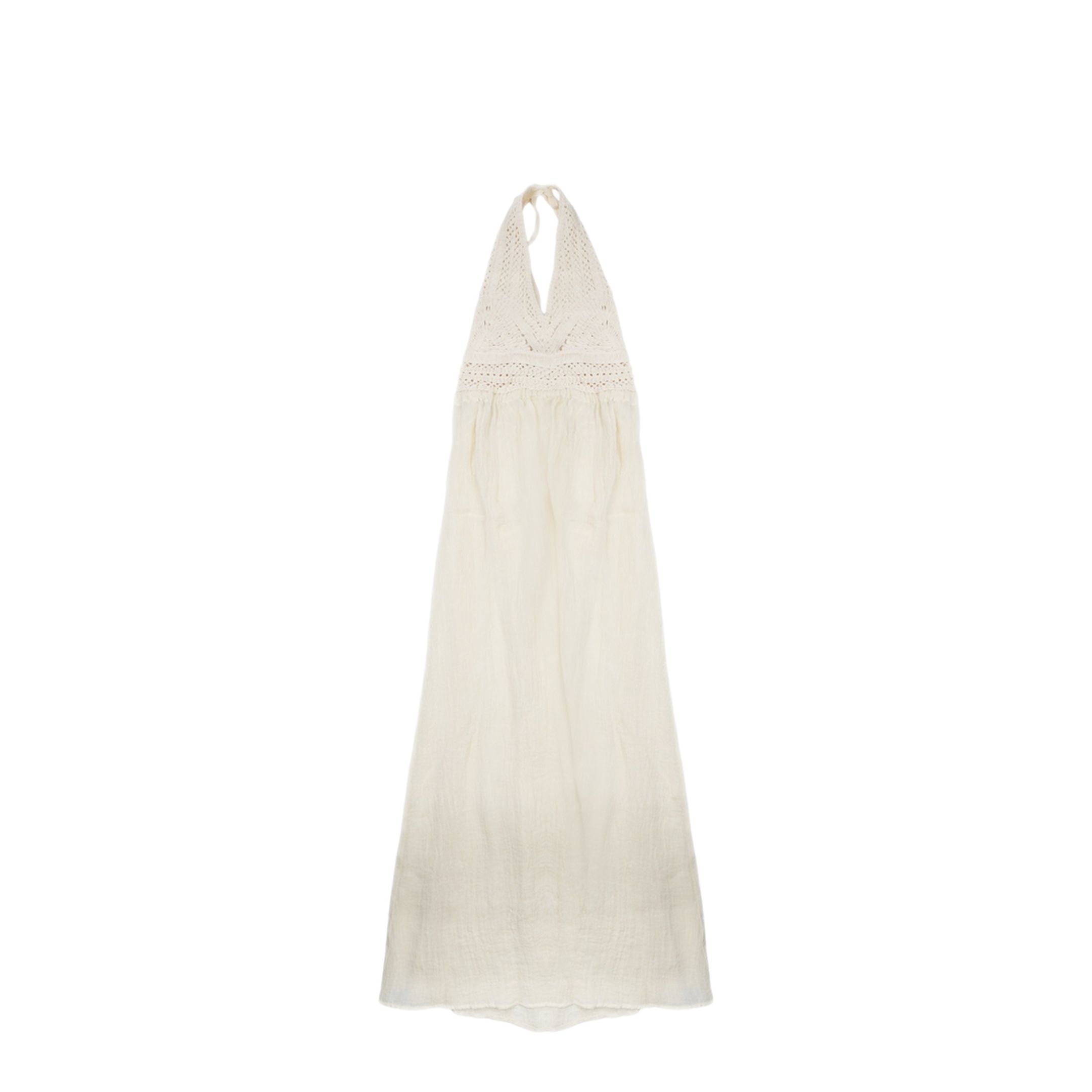 MAYFEYR - 120% LINO - Linen Dress With Crochet Detail - 33BLIW4PLK000G486701134