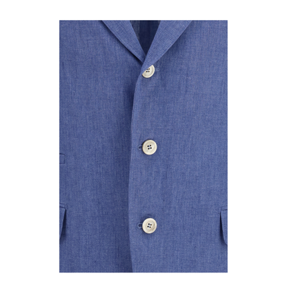 MAYFEYR - Brunello Cucinelli - Deconstructed Single Breasted Jacket In Melange Linen - MB4307BTDC013