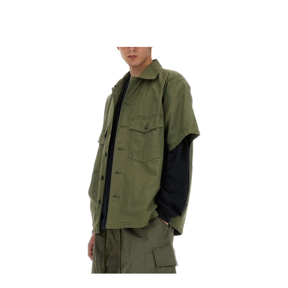 MAYFEYR - Needles - Cotton Shirt - OT215AOLIVE