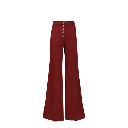 Flare Jean - Dark Red