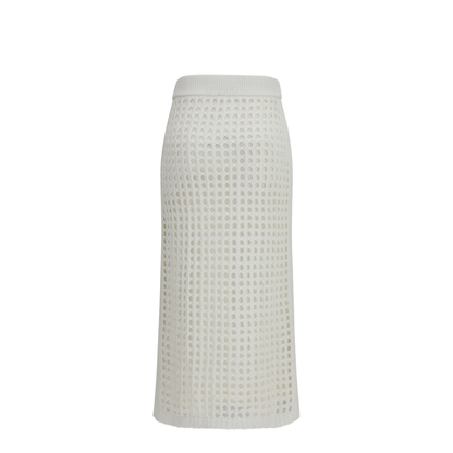 MAYFEYR - Max Mara - Cotton Mesh Skirt - 2611301029600