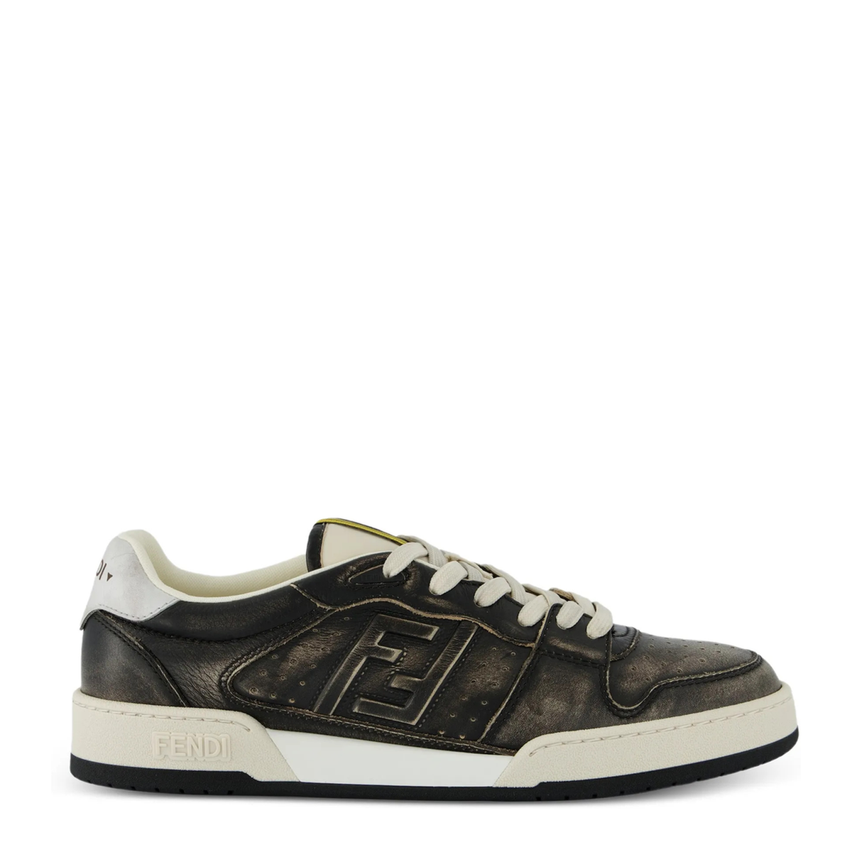 Black Leather Match Sneakers