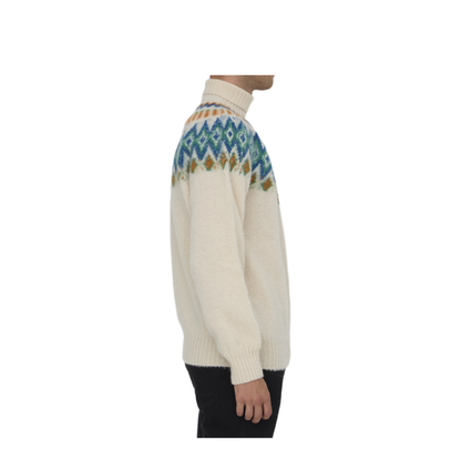 MAYFEYR - Howlin - Love On The Rocks High Neck Sweater - LOVEONTHEROCKSECRU