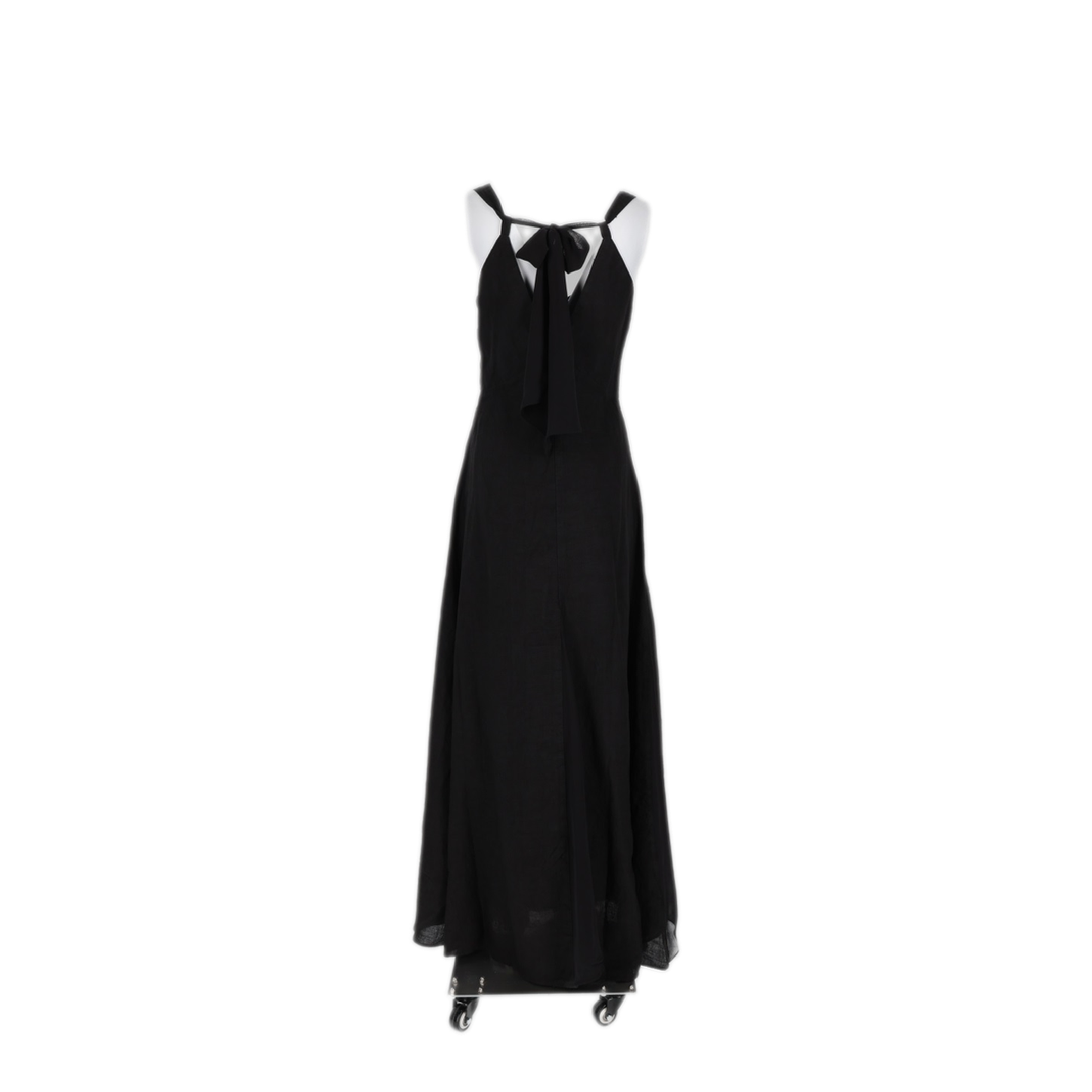 MAYFEYR - 120% LINO - Black Linen Dress - 33ALIW4PL0000E517900065