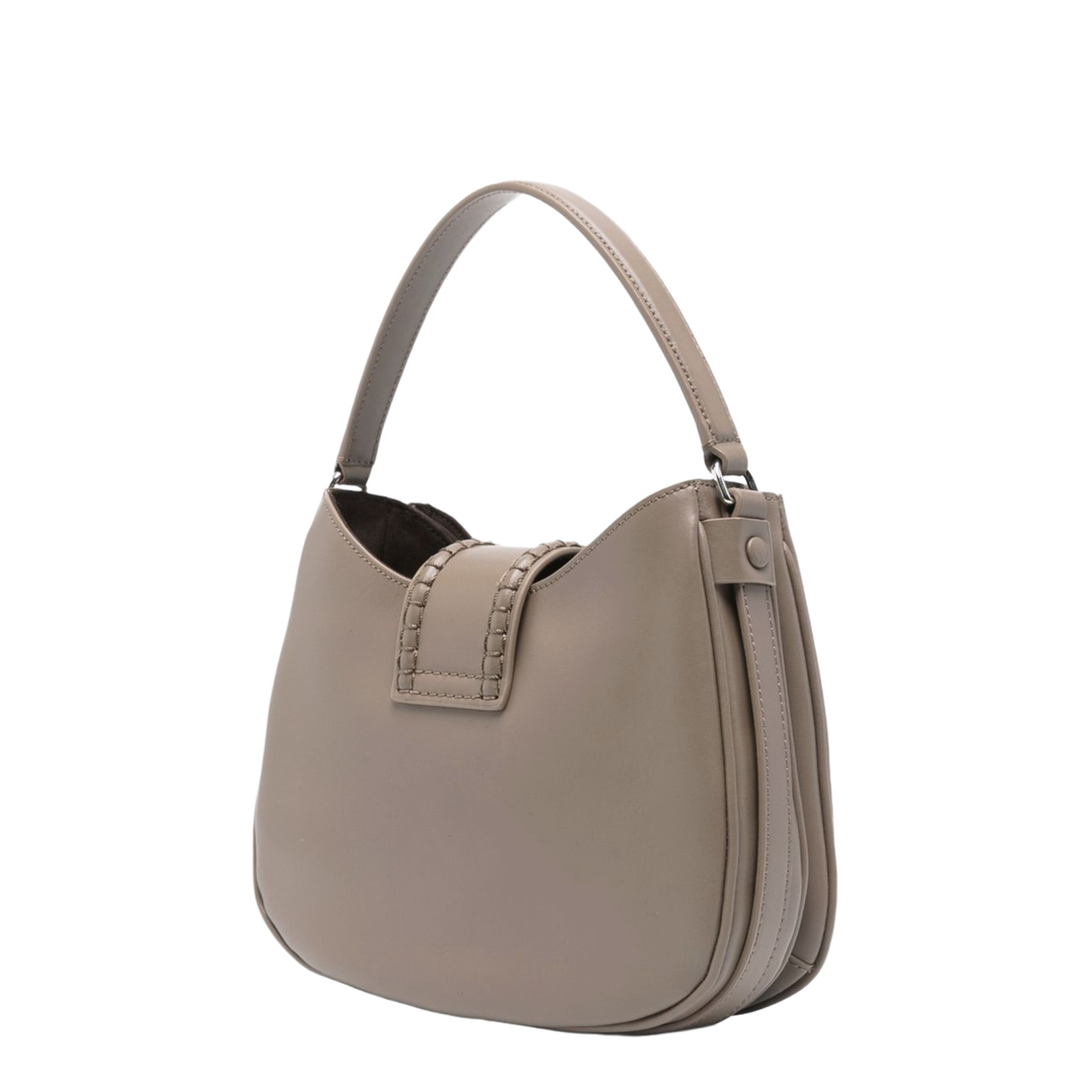 Silk & Nylon Small Leather Shoulder Bag