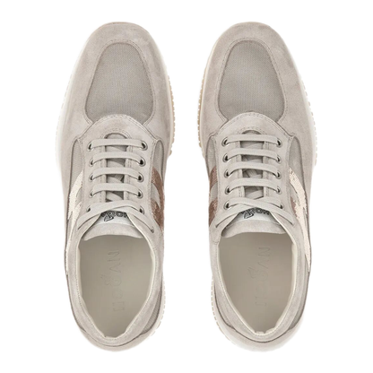 MAYFEYR - Hogan - Interactive Suede Sneakers With Sequins - HXW00N05640UWQ