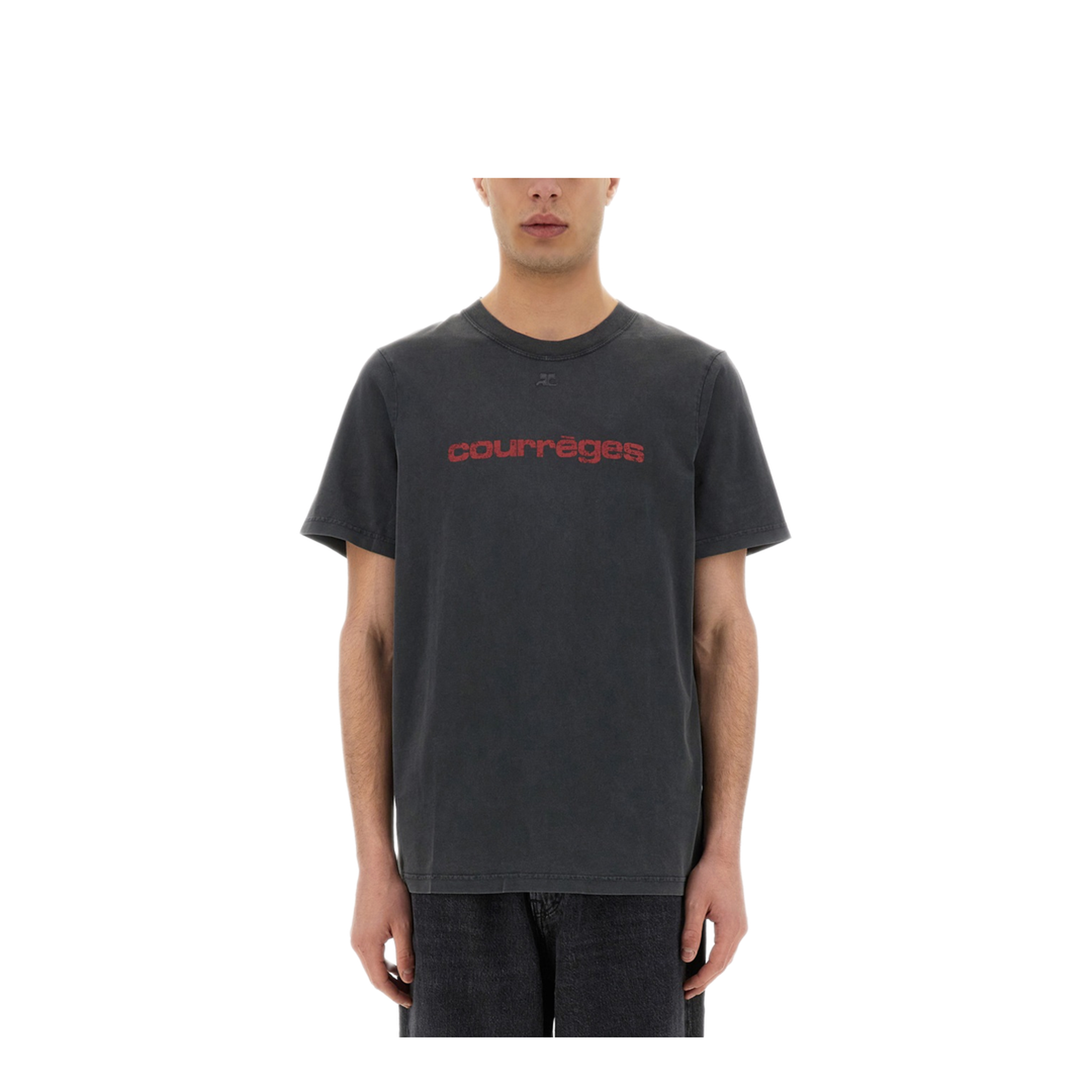 MAYFEYR - Courreges - Logo Print T Shirt - 125JTS008JS0109B168