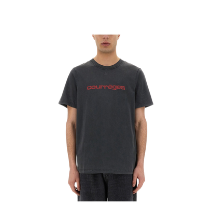 MAYFEYR - Courreges - Logo Print T Shirt - 125JTS008JS0109B168