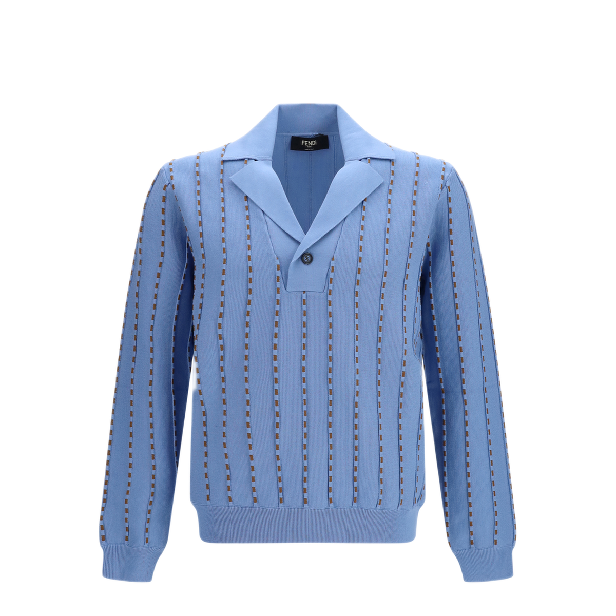 Light Blue Cotton Knit Jumper