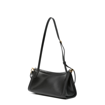 Le Click East West Small Calfskin Shoulder Bag - Noir