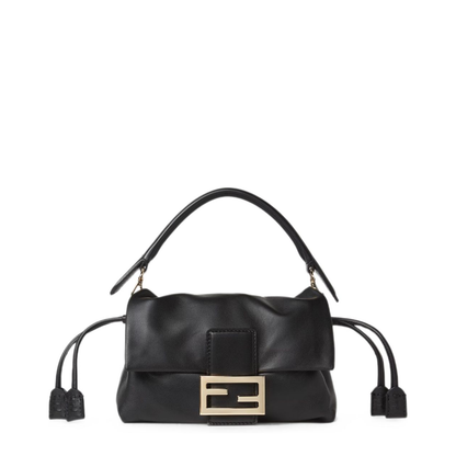 MAYFEYR - Fendi - Black Baguette Small Leather Handbag - 8BR855B1ZKF0QA1
