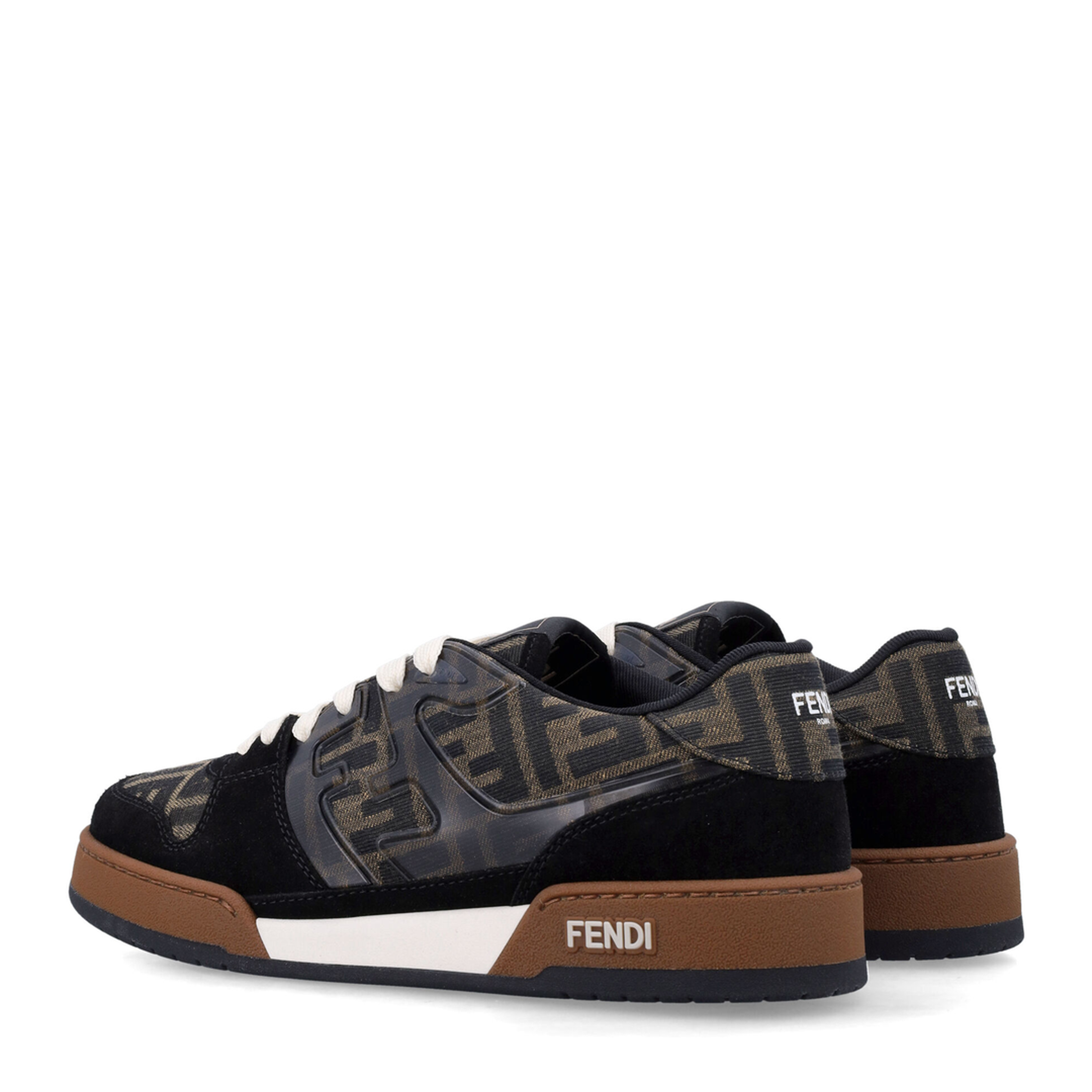 Match Sneaker in Black/Tabacco FF Jacquard