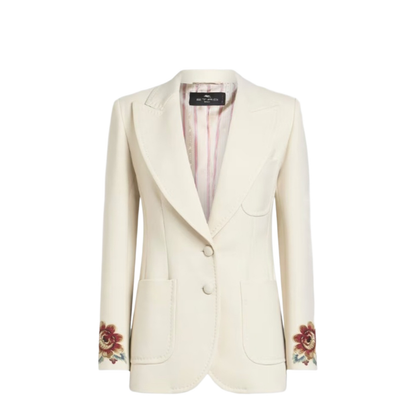 Cool Wool Jacket with Embroidery