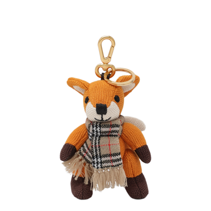 MAYFEYR - Burberry - Orange Fox Charm In Knitted Cotton - 8129323103900A4558