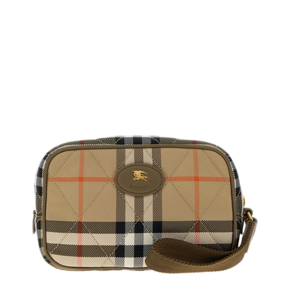 MAYFEYR - Burberry - Embroidered Canvas Horseshoe Clutch - 8132097A2021