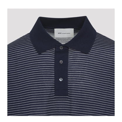 MAYFEYR - Ami Paris - Striped Boxy Fit Polo - UPL422JE0212