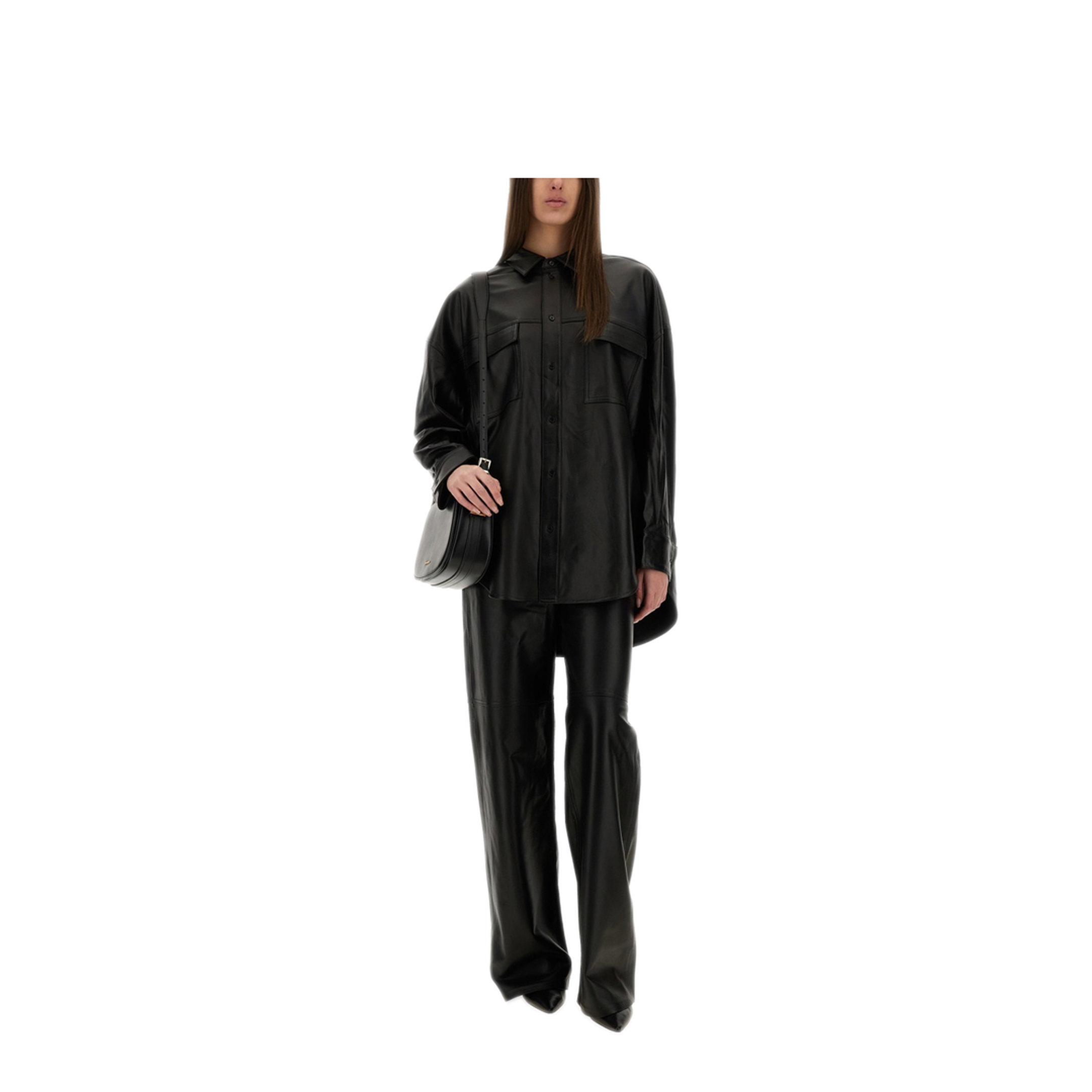 MAYFEYR - MICHAEL BY MICHAEL KORS - Leather Pants - MR53065FAF001BLACK
