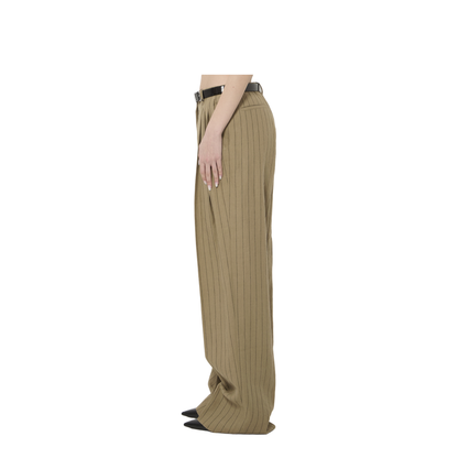 MAYFEYR - Dolce & Gabbana - Pinstriped Virgin Wool And Linen Trousers - FTDMITFR3F2S8052